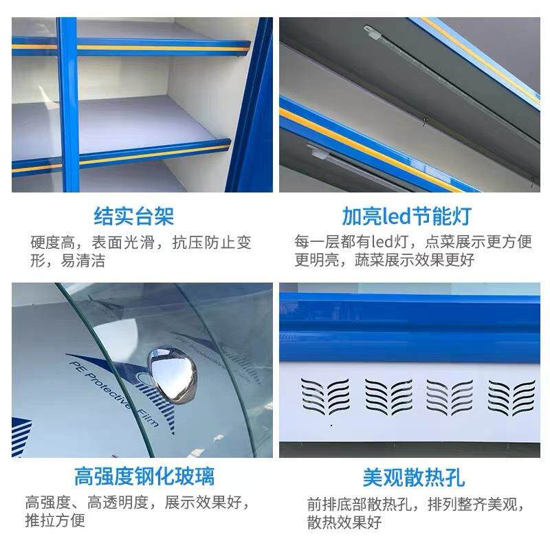饭店点烫FXX菜柜柜水用果蔬菜冷藏保鲜柜麻辣展示商立式冷冻烧烤