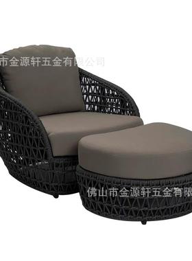 阳台套小桌椅庭花29610院园露台别组墅阳光房民宿户外藤沙发藤椅