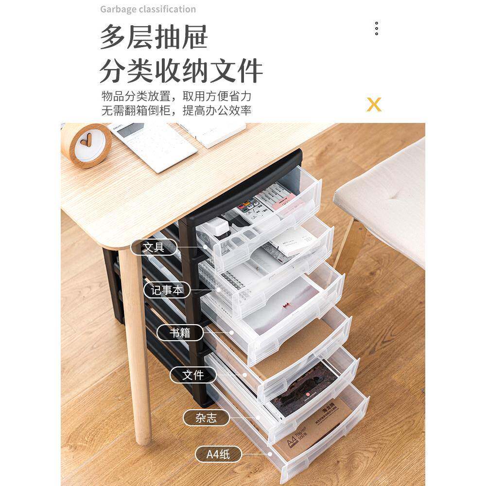10分L可SW移A动办公文件袋收纳A4纸档案袋柜抽屉柜B4图纸资料类整