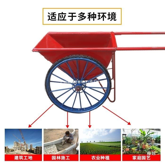 家载重车手推无品牌/车轴装修输物厂轴承轮子实心建筑工地一个斗