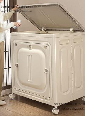 NQD衣收纳箱家用大容量翻盖卧衣被子服整理箱物室可折叠收纳柜储