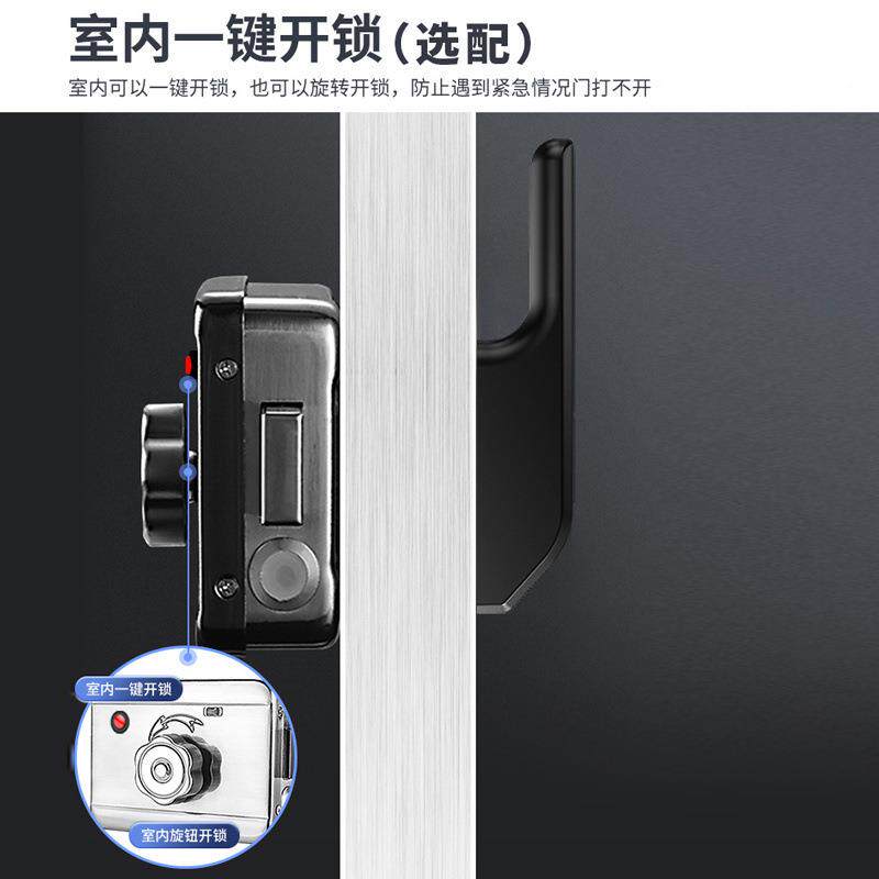 老式铁电门牛头指纹锁不锈钢锁庭门户外1装院防水智能控刷卡密码