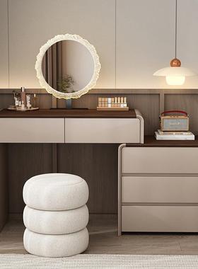 意式简实LBV木梳收妆台斗柜体主卧室胡桃木色复一古纳化妆桌高极m