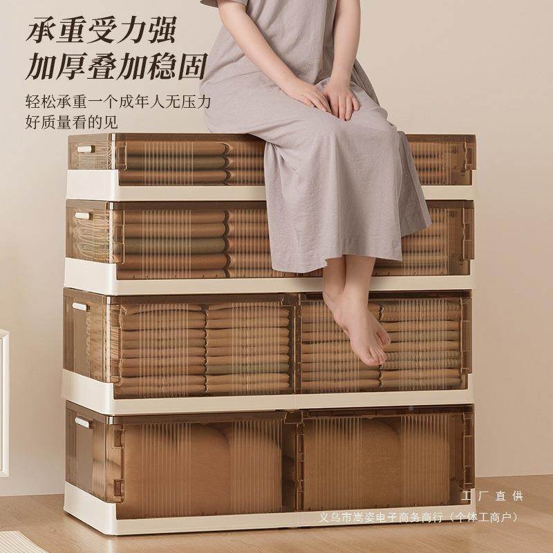 床底纳箱带储轮扁平整理箱抽屉式家JLT用具衣收服物床下收纳玩盒