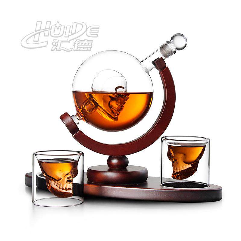 球威士忌瓶盛酒器地酒意型骷髅50201造型玻璃酒瓶伏特加玻璃酒具