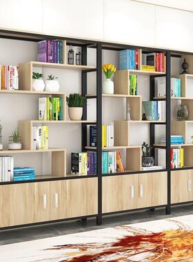 书落地约收纳客厅书柜36960办公室铁艺货储简物隔架断架屏风简易