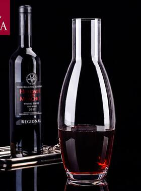 ona洛fjord峡娜fjo式d峡湾水瓶水晶玻璃醒酒r器欧酒壶家用红酒R快