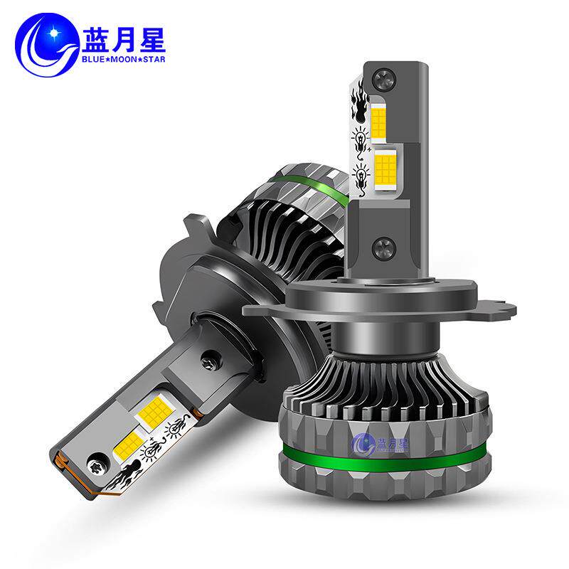 跨境热销LED汽车大灯h4h11四铜管散热高功率前照灯改装车灯灯泡