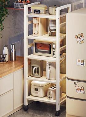 抽式置物架房炉落地拉多层夹缝收纳架家用烤箱微波厨多功92716能