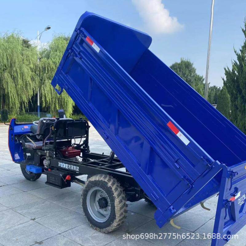 厂车生产翻斗载重三马卸车DWG农用三家轮工程矿用自柴油车