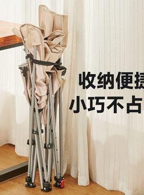 办携公UPV室午休便小午小休单人户外折叠床椅午睡躺椅两用陪护床