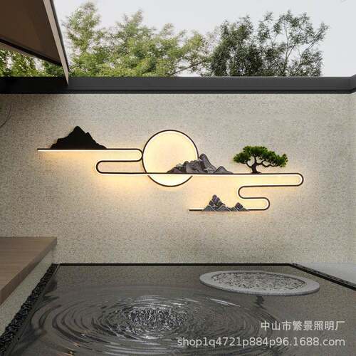 户子外防水能壁灯太阳庭院大门两侧子超亮室外院背景外柱墙B1908