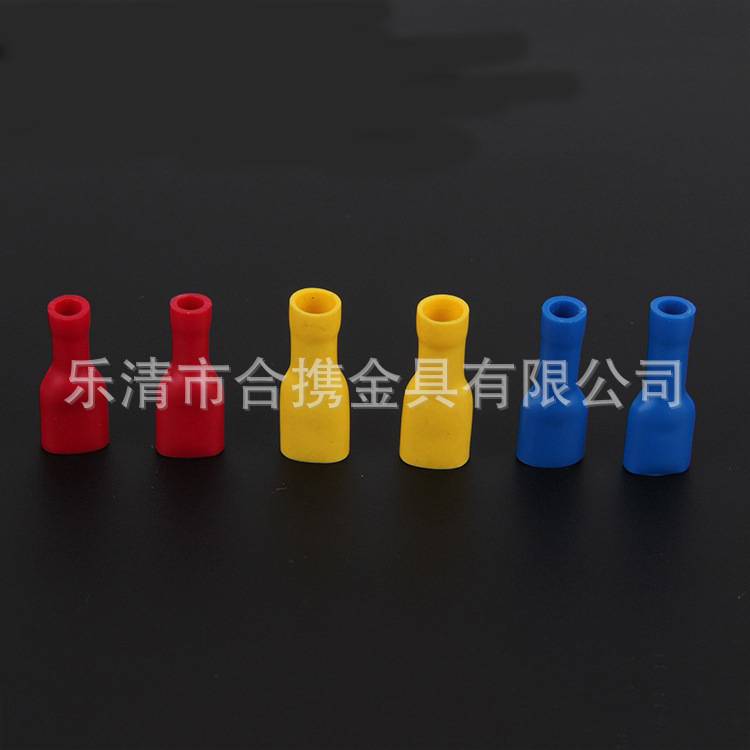 跨境货源 1000pcs袋装FDFD全绝缘铲状冷压端子母插簧对插接线端头