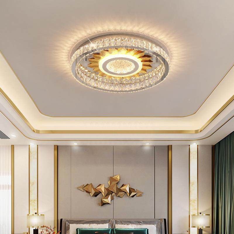 房水晶顶灯客厅灯现轻CSD奢代简约书2025年新款圆大气家吸用主卧