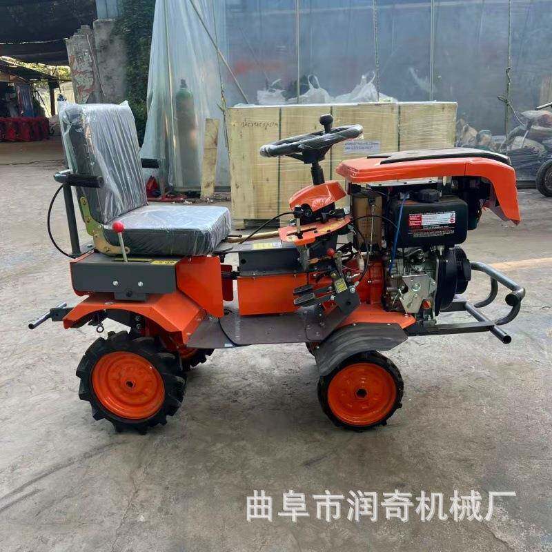 柴油微启动电水两YJD用旱松土除草四驱旋耕机坐式农田大马力耕机