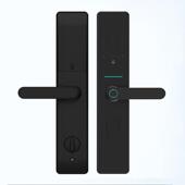 锁半自握开指纹用防盗电子室内大门锁密码 家CCI门锁通用动量大优