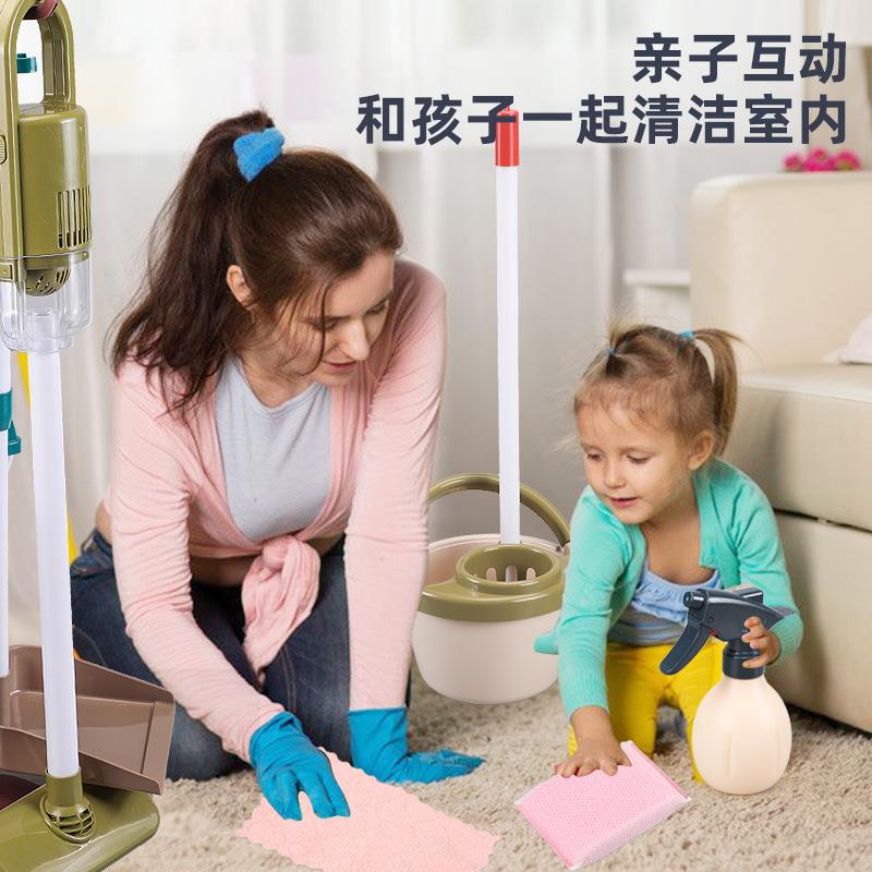 儿童NLT扫女地尘玩具孩扫把套宝宝装打扫卫生笤帚簸箕清洁吸器过
