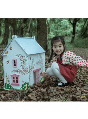 木过制过家娃家玩具ZSL三层娃屋女孩玩具大森娃林别墅家家房娃