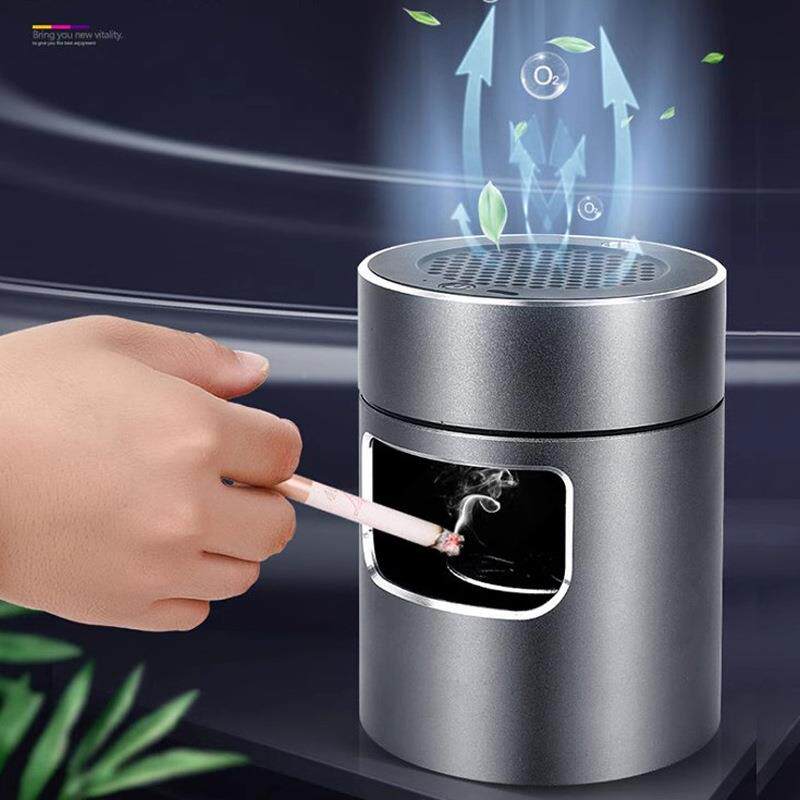 家创意烟灰缸空气无品牌/净化器离子除烟除味全铝合时尚烟灰缸车