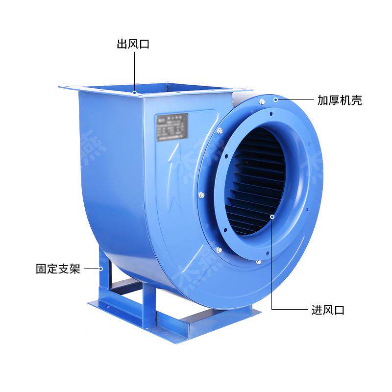 CF11多翼式厨离风心风机4A4KW低SKC噪音离心-式抽风机房酒店排烟