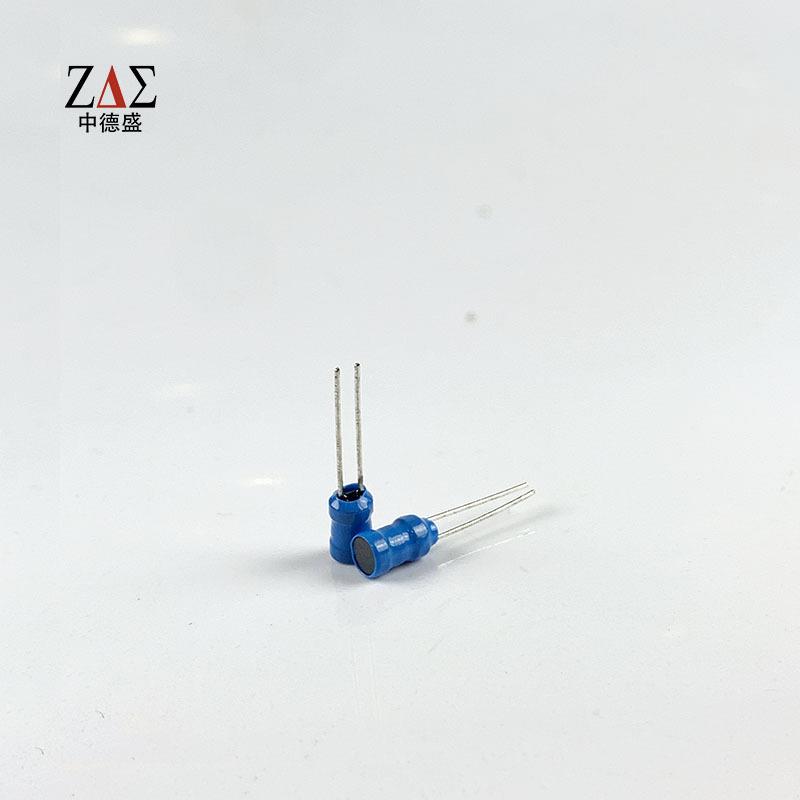 插件工*字电4X感6mm20MH46MM3*4MM电感器铜线两脚12/直插