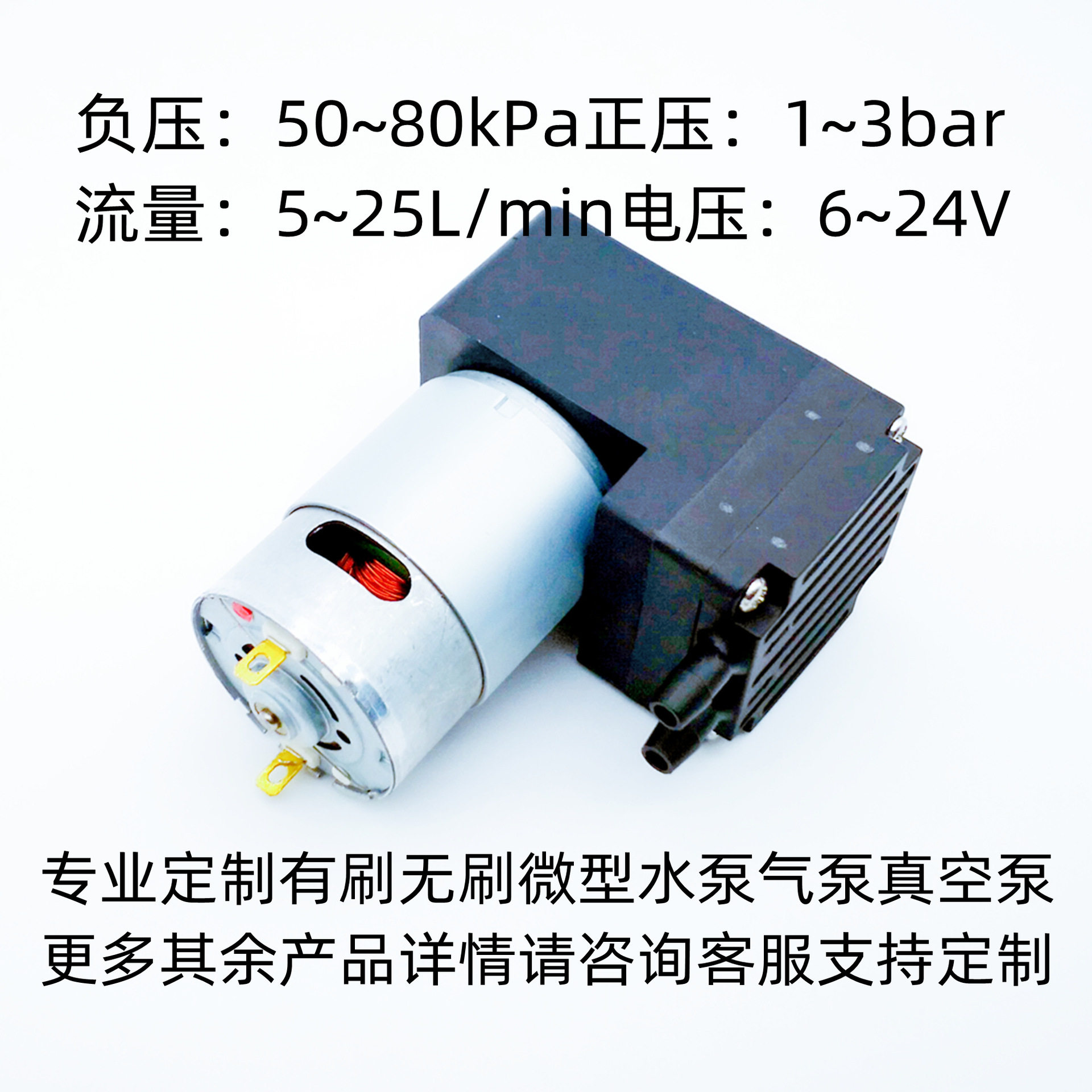微型真空泵12V/24V50kPa-83kPa
