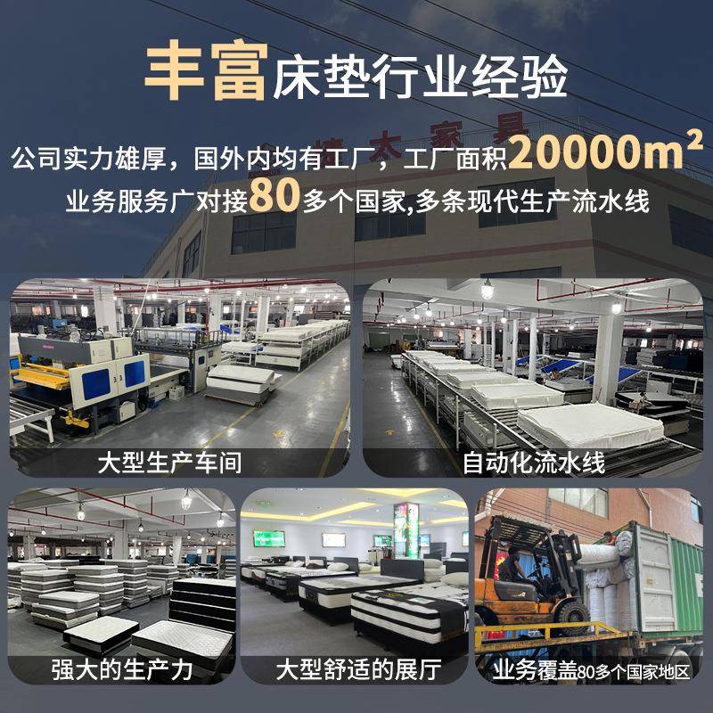 胶静音弹簧床垫软硬适中加厚1.米乳护脊家酒店民宿席8梦JPS思床用