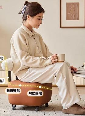 长溜跃邦可移客动万向轮厅凳家PTD用矮凳凳小凳子凳子溜高颜值约