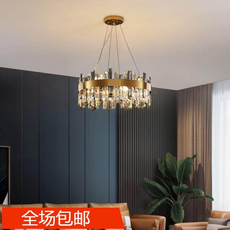 晶吊灯轻奢吊灯客厅水灯简约现代0大MXT气餐灯225厅年新款后现代