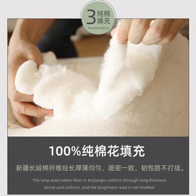 纯棉花褥子双人单1床.WEM8m1.5床褥学生宿舍人12米垫.被加厚絮垫