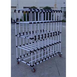 精益管架线棒移动式仓储置物多放层料货架货物置料周179转车放架