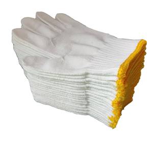 手耐套劳保工磨棉线手套地干活尼OCX龙套修车工作手防滑白线手套