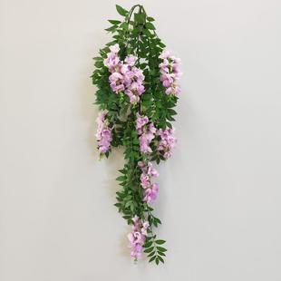 仿真灯笼紫藤花豆物花挂花藤JQ-64071壁挂垂吊造真景带花植爬藤装