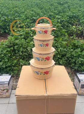 厂家销跨境精美塑料携不锈28378S钢保温桶便直式保温桶商加用家用