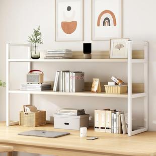 易书架桌面架置XQD物架铁艺公室桌上收纳小子学简生宿舍书办桌整