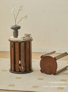 几凳子实木家具餐凳沙餐椅发客桌厅AYS小凳茶子可叠放折叠凳四合