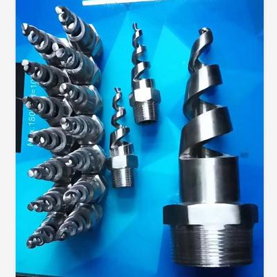 钛合螺旋喷嘴喷头实头心锥喷淋TA2PRD外螺金纹90120度内螺接头纹