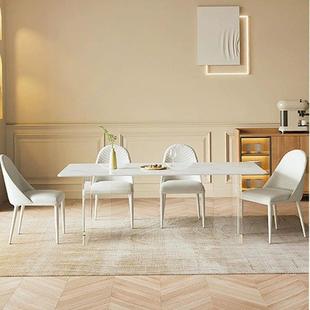 岩组板餐亚桌力克透明现代简约悬浮餐桌NLC长方形饭桌椅子合