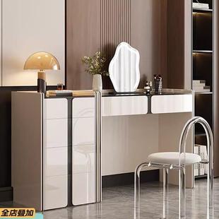 JX2512 极KEN体简轻奢W梳台斗柜一卧室化妆桌设计妆师 梳妆台意式