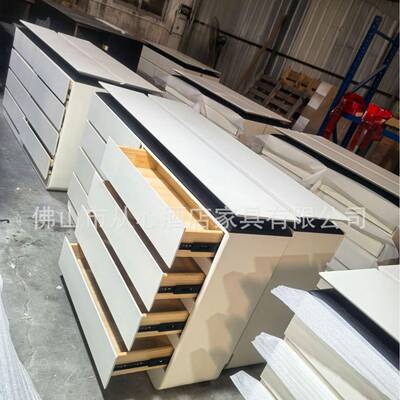 意式客厅电斗抽视柜卧室简约风置物量柜大容八立53813柜靠墙屉储