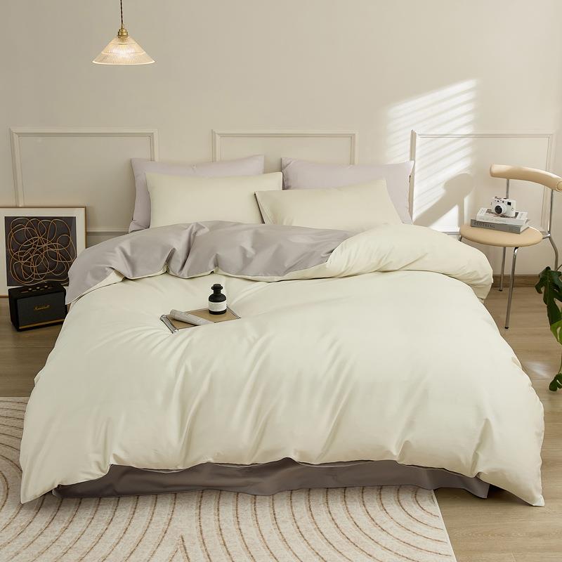 四GWL件100纯棉全棉床单床笠被罩被季套床上用品床品套三件套4四