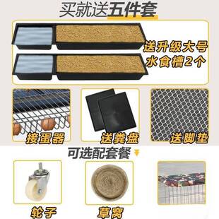 鸡笼自动清粪滚FJT蛋子家室用外防雨鸡鸡鹅围养笼子养场特大鸭养