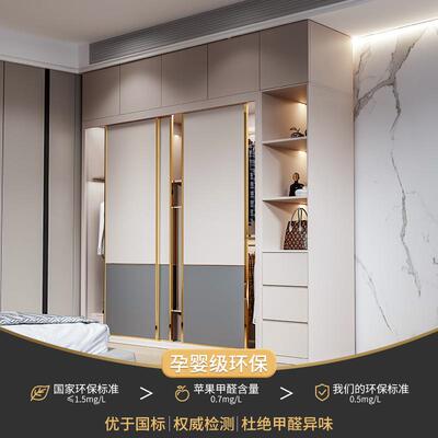 推拉门衣台柜家用卧室XS-1225现济代简约移门经型电脑书桌梳带妆