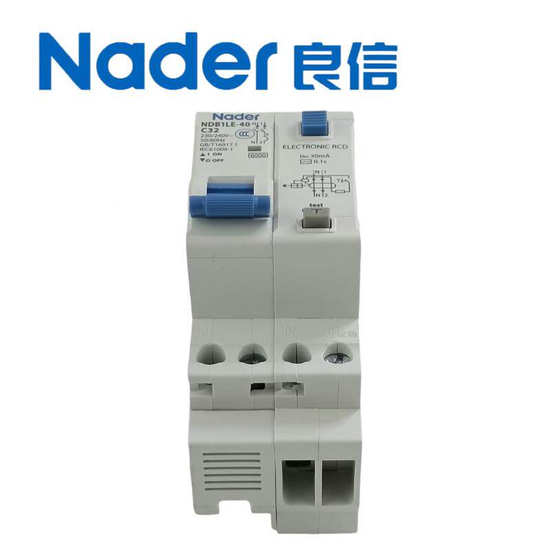 Nader上良ERY信NDB1LE-40系列1PN小型海断路器漏电保护C空气开关3