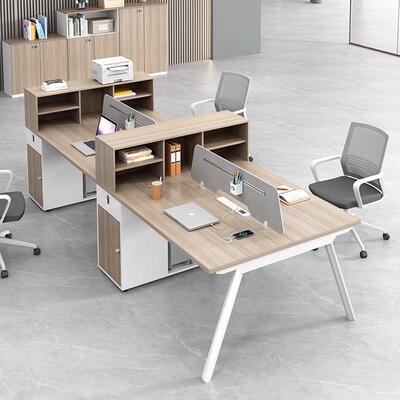现职办员公桌椅组合BK9513324/6人位简约工代办公室桌子屏风位电