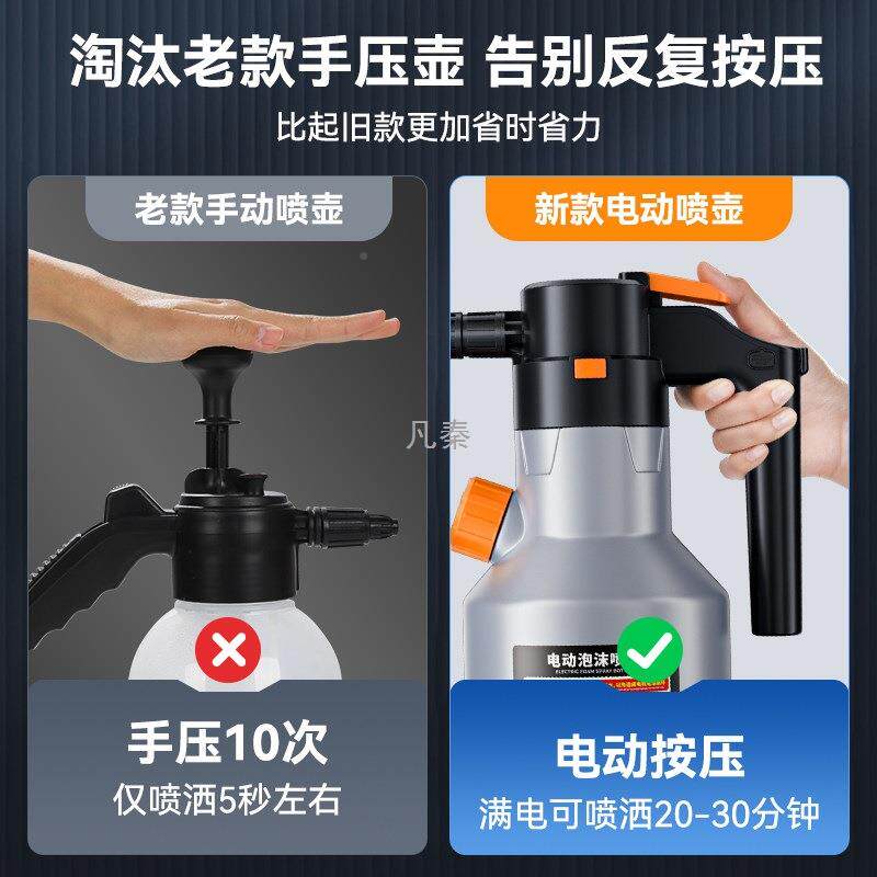 动洗车泡打沫560喷壶电式家电用洗车液充汽车增压pa壶喷泡沫