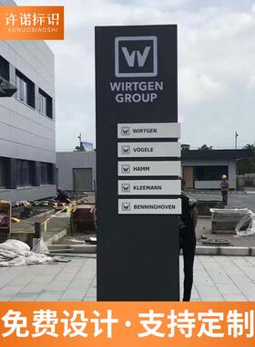 小区景区停车牌场导向指示牌房户外OJC不锈钢视导牌大型地产精神