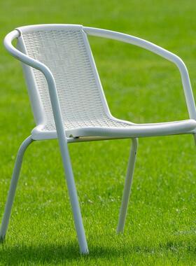 户外桌外XEG椅子家用靠背室成人腾椅子久坐特厚塑料家用阳带台小