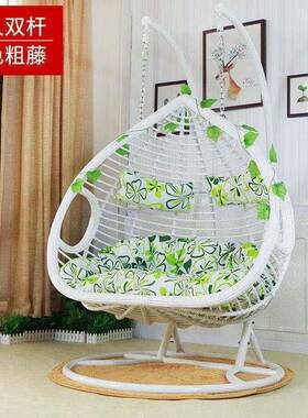 红懒人摇篮椅秋鸟巢椅子吊兰吊篮藤网椅阳椅台吊AL101326椅家用室