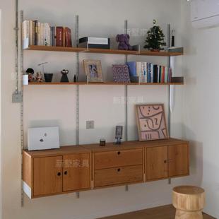 极简置书架物架壁挂多DAR层收纳架架客厅靠墙储展示架办公室资料